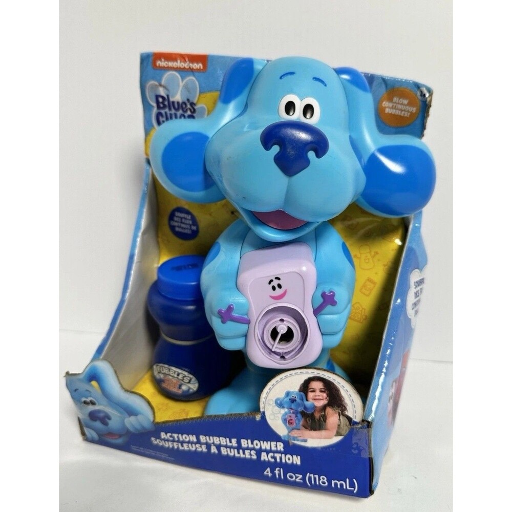 Blues Clues Action Bubble Blower Complete w/ Bubbles Nickelodeon Toy NIB